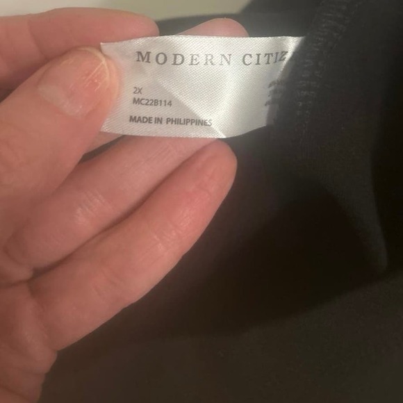 MODERN CITIZEN Devi Side-Split Stretch Pull On Ankle Black Pant Size NWOT - Picture 7 of 9